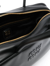 Load image into Gallery viewer, Miu Miu logo-embossed leather shoulder bag