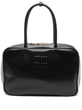Load image into Gallery viewer, Miu Miu logo-embossed leather shoulder bag