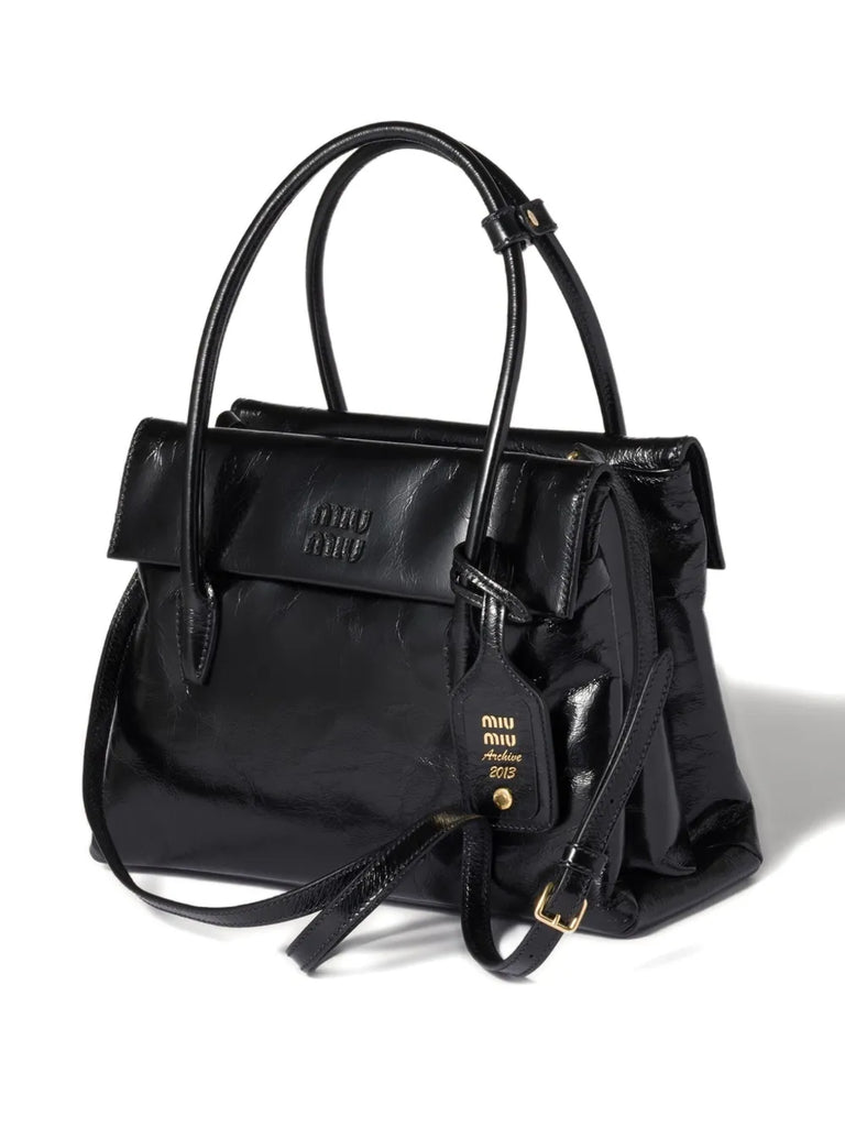 Miu Miu Solitaire Leather Tote Bag