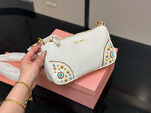 Load image into Gallery viewer, Miu Miu studded leather shoulder bag