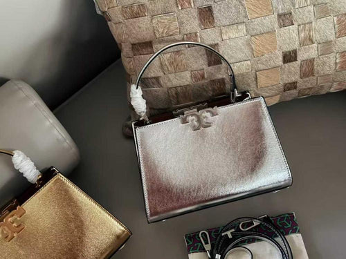 Tory Burch Mini Eleanor Metallic Satchel