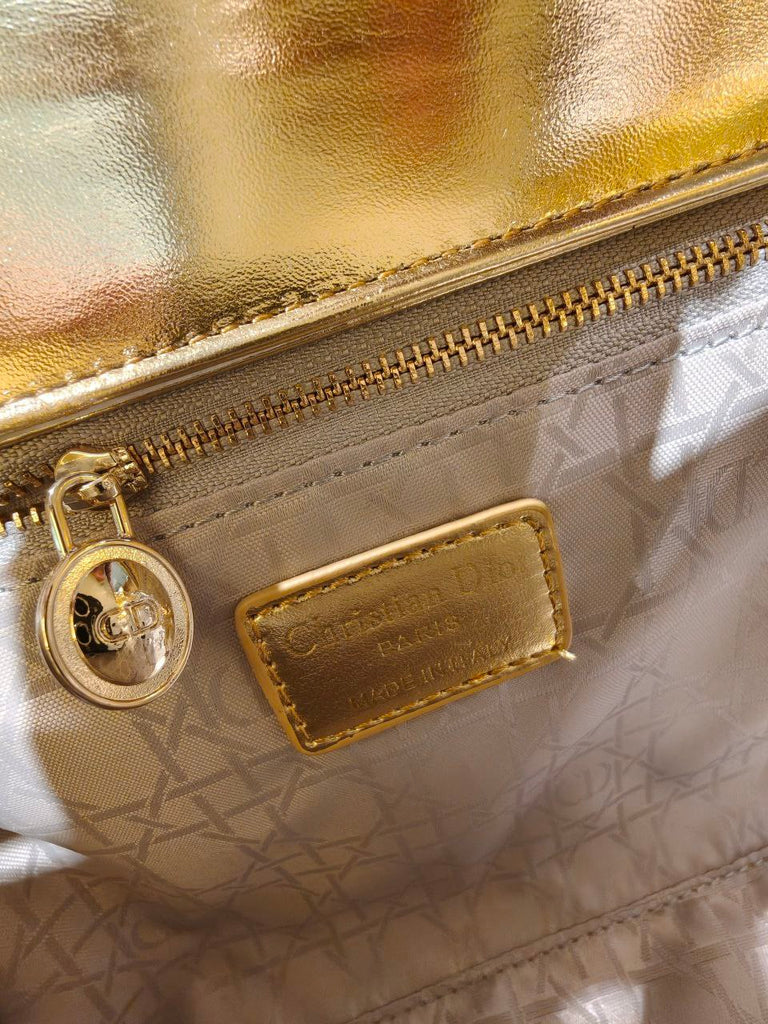 Lady Dior Bag – Metallic Gold