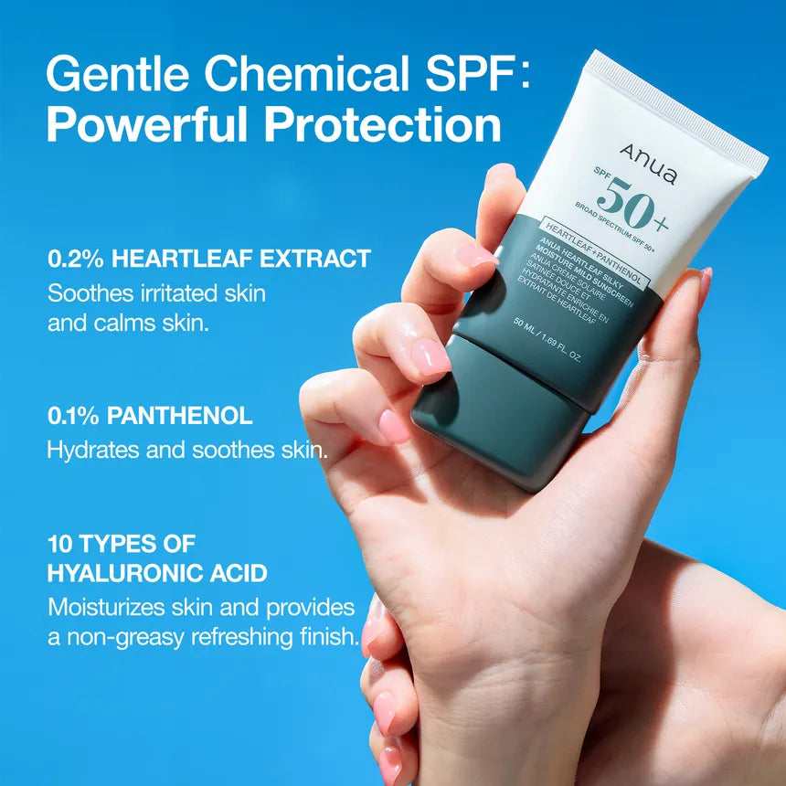 Anua - Heartleaf Silky Moisture Mild Sunscreen