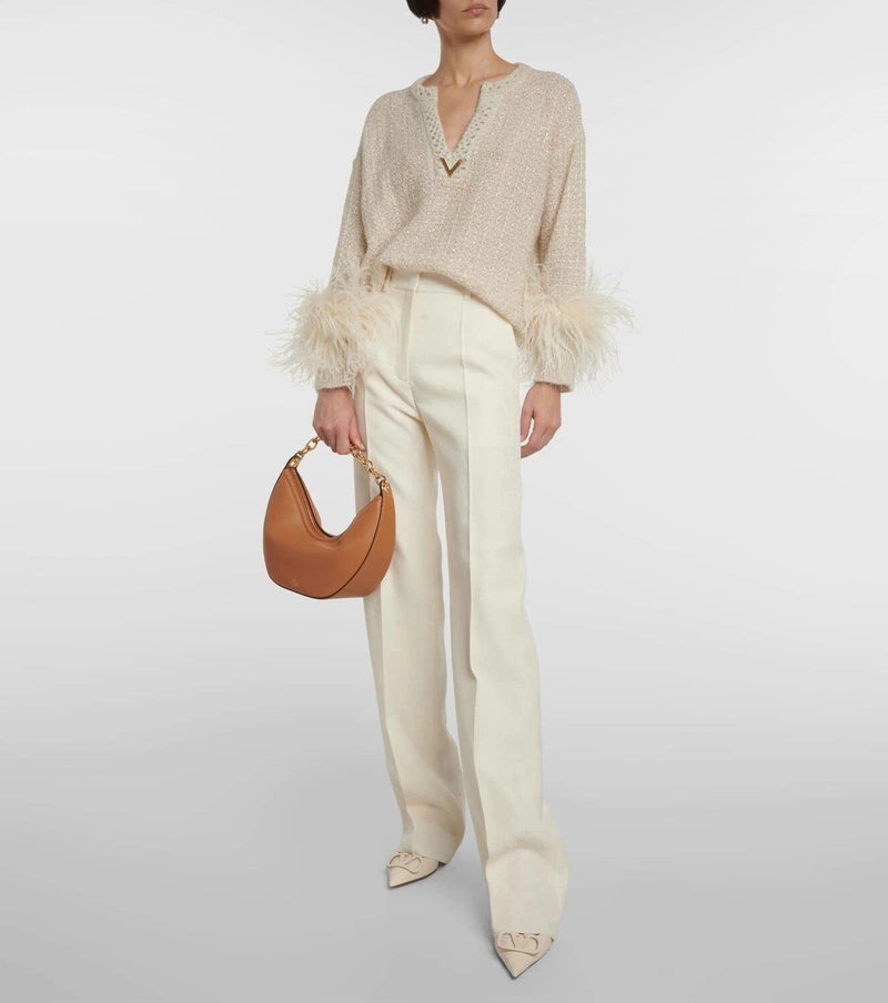 Valentino Garavani Small VLogo Moon Shoulder Bag