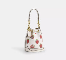 Load image into Gallery viewer, Coach Mini Bucket Bag With Strawberry Print