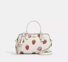 Load image into Gallery viewer, Coach Rowan Satchel Bag With Strawberry Print
