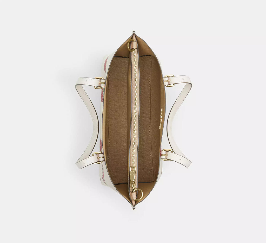 Coach Mollie Tote Bag 25 With Strawberry Print