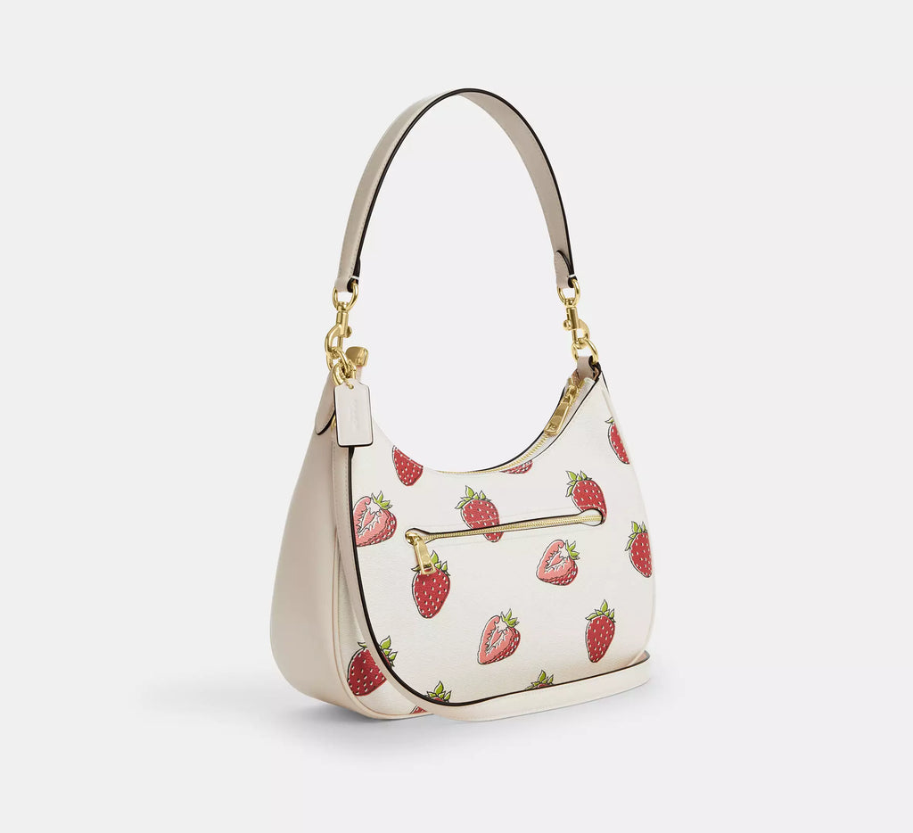 Coach Teri Hobo Bag With Strawberry Print