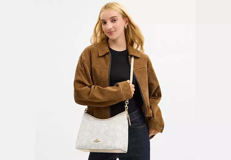 Coach Laurel Shoulder Bag In Sketch Signature Canvas