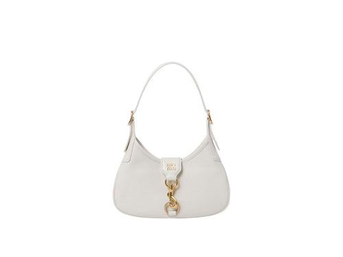 Miu Miu Madras Leather Hobo Bag