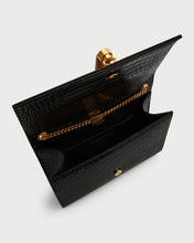 Load image into Gallery viewer, YSL KATE MEDIUM TASSEL BAG IN CROCODILE-EMBOSSED LEATHER
