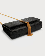 Load image into Gallery viewer, YSL KATE MEDIUM TASSEL BAG IN CROCODILE-EMBOSSED LEATHER