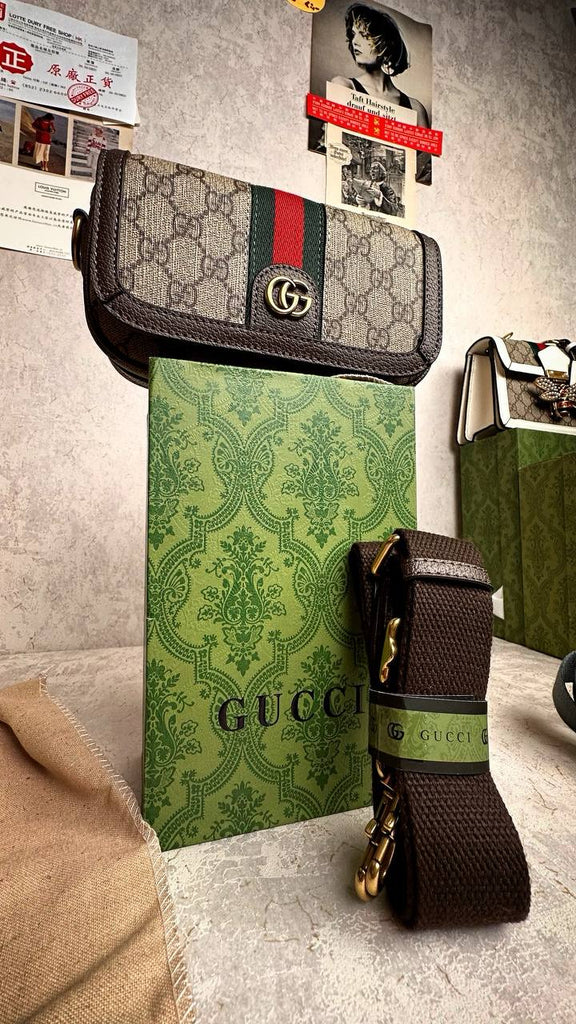 Gucci Mini Ophidia GG Shoulder Bag