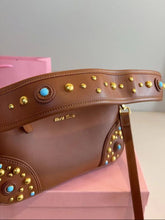 Load image into Gallery viewer, Miu Miu studded leather shoulder bag