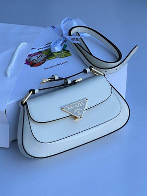 Prada Cleo Patent-leather Shoulder Bag in Red Lyst UK