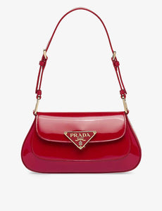 Prada Cleo Patent-leather Shoulder Bag in Red Lyst UK